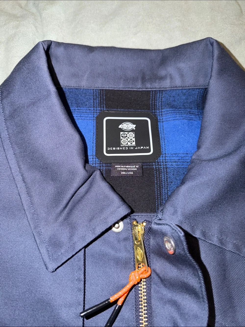 Dickies Men's Navy Bomber-Style Work Jacket - Picture 5 of 8